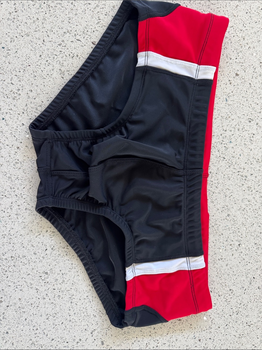 Ball Men's Black and Red Swim Briefs